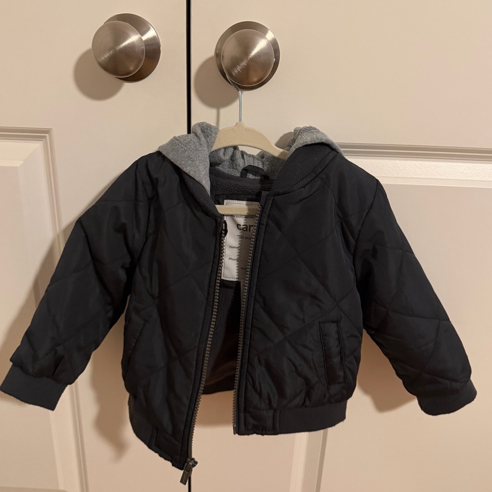 Carter's Black Quilted Puffer Jacket